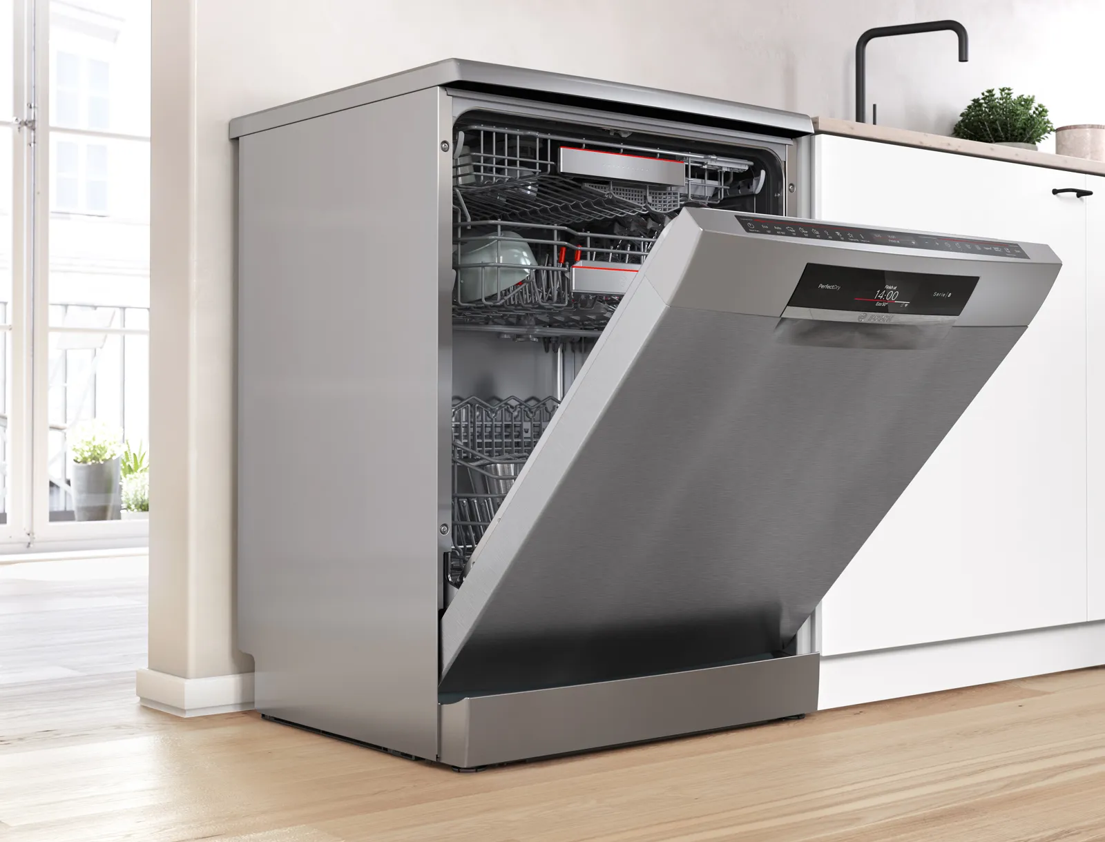Bosch Series 2 SMS2HVW06G 60cm Freestanding Dishwasher White Bosch Series 2 SMS2HVW06G 60cm Freestanding Dishwasher White