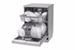LG DF222FPS 60cm QuadWash TrueSteam Dishwasher Silver