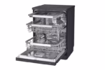 LG DF455HMS 60cm QuadWash TrueSteam Dishwasher Matte Black