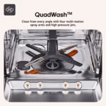 LG DF587HMS Series 7 QuadWash TrueSteam Dishwasher Black