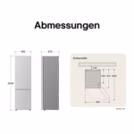 LG GBV3200CPY 387L NatureFRESH Fridge Freezer Prime Silver