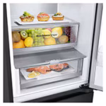 LG GBV5240CEP 387L Fit & Max Fridge Freezer Black