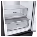 LG GBV5240CEP 387L Fit & Max Fridge Freezer Black