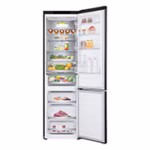 LG GBV7280AEV 387L NatureFRESH Fridge Freezer Black Steel
