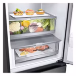 LG GBV7280AEV 387L NatureFRESH Fridge Freezer Black Steel