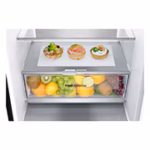LG GBV7280AEV 387L NatureFRESH Fridge Freezer Black Steel