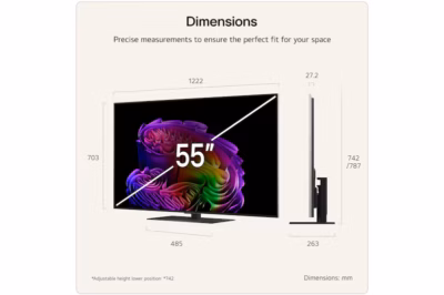 LG 55 inch OLED evo AI G6 4K Smart TV 2026
