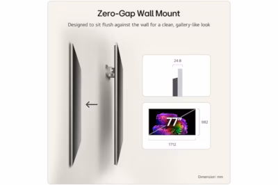 LG 77 inch OLED evo AI G6 4K Smart TV 2026 Wall Mount