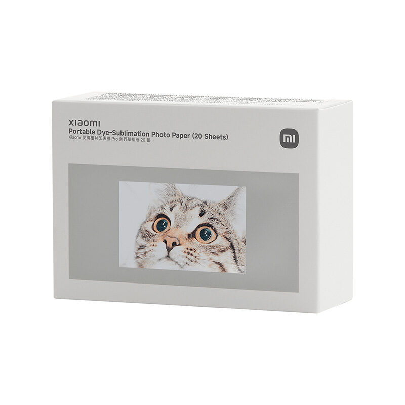 790278-1-1.jpg Xiaomi Portable Dye-Sublimation Photo Paper (20 Sheets) - Image 1