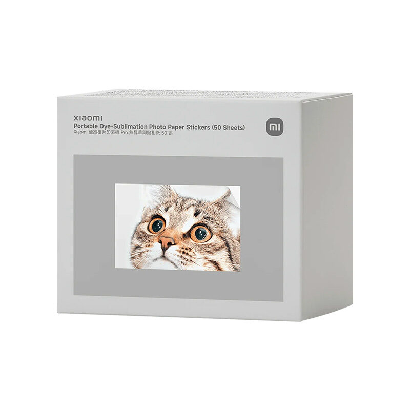 790310-new.jpg Xiaomi Portable Dye-Sublimation Photo Paper Stickers (50 Sheets) - Image 1