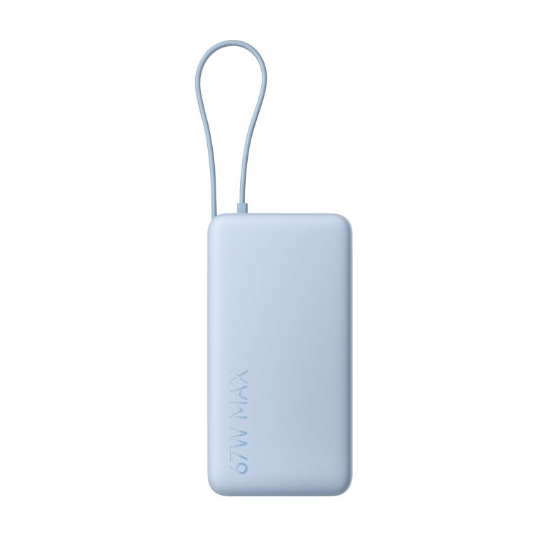 790313.jpg Xiaomi 67W Power Bank 20000mAh (Integrated Cable) Blue - Image 1